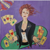 Masky - Kasíno, Marta Augustínska, originálny ,ručne maľovaný obraz L (do veľkosti 95x95cm) Viac farieb Masky - Kasíno, Marta Augustínska, originálny ,ručne maľovaný obraz L (do veľkosti 95x95cm) Viac farieb