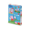 Dino PEPPA PIG - RODINA 3-5 baby Puzzle set Dino PEPPA PIG - RODINA 3-5 baby Puzzle set