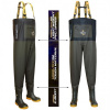 Prsačky - Vass Hybrid 700 Chest Fishing Wader zelená 45 Prsačky - Vass Hybrid 700 Chest Fishing Wader zelená 45