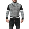 Pánsky sveter CIPO & BAXX CP250 BLACK-GREY Farba: Sivá, Konfekčná veľkosť: XL Pánsky sveter CIPO & BAXX CP250 BLACK-GREY Farba: Sivá, Konfekčná veľkosť: XL