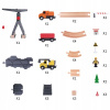 Semafor, dopravná značka - Tooky Toy Drevená konštrukcia Stavebná cesta (Tooky Toy Drevená konštrukcia Stavebná cesta)