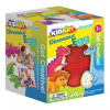 Kid Art: Dino Egg Set plastelína so šablónami - 4 farby Kid Art: Dino Egg Set plastelína so šablónami - 4 farby