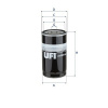 Olejový filter UFI 23.651.00 Olejový filter UFI 23.651.00
