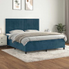 zahrada-XL Posteľný rám boxsping s matracom tmavomodrý 180x200 cm zamat 3143161 zahrada-XL Posteľný rám boxsping s matracom tmavomodrý 180x200 cm zamat 3143161