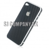 Nálepky iPhone 4 – Carbon Fibre – čierna