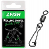 10ks - Obratlík Zfish Rolling Swivel & Hooked Snap Veľkosť 8 / 23kg 10ks - Obratlík Zfish Rolling Swivel & Hooked Snap Veľkosť 8 / 23kg
