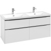 VILLEROY & BOCH Subway 3.0 závesná skrinka pod dvojumývadlo, 4 zásuvky, 1272 x 478 x 429 mm, Brilliant White, C56801VE VILLEROY & BOCH Subway 3.0 závesná skrinka pod dvojumývadlo, 4 zásuvky, 1272 x 478 x 429 mm, Brilliant White, C56801VE