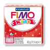 Fimo KIDS Modelovací hmota 42g červená se třpytkami Fimo KIDS Modelovací hmota 42g červená se třpytkami