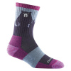DARN TOUGH BEAR TOWN MICRO CREW LIGHTWEIGHT WITH CUSHION, purple - L DARN TOUGH BEAR TOWN MICRO CREW LIGHTWEIGHT WITH CUSHION, purple - L