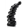 HardToys Twister, čierne vinylové dildo 27 x 3,5–9 cm HardToys Twister, čierne vinylové dildo 27 x 3,5–9 cm
