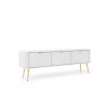 TV STOLIK BELLISSA BIELY + ZLATÉ NOŽIČKY 168 cm TV STOLIK BELLISSA BIELY + ZLATÉ NOŽIČKY 168 cm