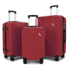 3-dielna sada cestovných kufrov BestBerg BBL-106CH / 48, 70, 104 l / ABS / čerešňa 3-dielna sada cestovných kufrov BestBerg BBL-106CH / 48, 70, 104 l / ABS / čerešňa