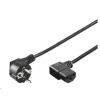 PremiumCord Kabel síťový 230V k počítači 3m, IEC kpsp3-90 PremiumCord Kabel síťový 230V k počítači 3m, IEC kpsp3-90