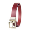 Kožený dámsky opasok ELEGANT GOLD, šírka 2.5cm, Ručná výroba na Slovensku - Bordová Kožený dámsky opasok ELEGANT GOLD, šírka 2.5cm, Ručná výroba na Slovensku - Bordová