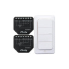 Sada 2 ovládačov žalúzií/záclon SHELLY Shutter + 4 tlačidlá BLU RC WiFi Sada 2 ovládačov žalúzií/záclon SHELLY Shutter + 4 tlačidlá BLU RC WiFi