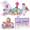 MULTISTORE Magnetické kocky – stavebnica 140 dielov pre deti 3+ (farebné, ružové) MULTISTORE Magnetické kocky – stavebnica 140 dielov pre deti 3+ (farebné, ružové)