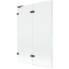 Mexen Lunar L, 2-krídlová vaňová zástena ľavá 120 x 150 cm, číre sklo, grafitová, 897L-120-100-66-00-L Mexen Lunar L, 2-krídlová vaňová zástena ľavá 120 x 150 cm, číre sklo, grafitová, 897L-120-100-66-00-L