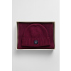 SET ČAPICA A ŠÁL GANT LABEL BEANIE SCARF GIFT SET WINE RED SET ČAPICA A ŠÁL GANT LABEL BEANIE SCARF GIFT SET WINE RED