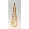 Svietiaci vianočný stromček zlatý kužeľ Vianoce dekorácia 80 cm Svietiaci vianočný stromček zlatý kužeľ Vianoce dekorácia 80 cm