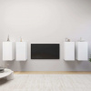 zahrada-XL TV skrinky 4 ks, biele 30,5x30x60 cm, kompozitné drevo 3078740 zahrada-XL TV skrinky 4 ks, biele 30,5x30x60 cm, kompozitné drevo 3078740