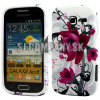 Silikónový obal Samsung Galaxy Ace 2 – Flowers – fialová