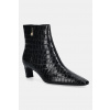 Kožené členkové topánky Tommy Hilfiger TH SQUARE TOE CROC KITTEN BOOTIE FW0FW09162 čierna EUR 41 Kožené členkové topánky Tommy Hilfiger TH SQUARE TOE CROC KITTEN BOOTIE FW0FW09162 čierna EUR 41