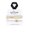 By Eloise London Set Elegant Ivory set gumiček na vlasy odstín bílá pro ženy By Eloise London Set Elegant Ivory set gumiček na vlasy odstín bílá pro ženy