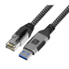 THL Techly ICOC U3A-RJ45-010 sieťový kábel Čierna, Strieborná 1 m Cat6 F/UTP (FTP) THL Techly ICOC U3A-RJ45-010 sieťový kábel Čierna, Strieborná 1 m Cat6 F/UTP (FTP)