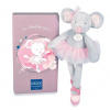 Doudou et Compagnie Paris Darčeková sada Plyšová hračka myška šedá balerína 30 cm Doudou et Compagnie Paris Darčeková sada Plyšová hračka myška šedá balerína 30 cm