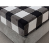 XPOSE® Mikroplyšová plachta KÁRO Exclusive - sivá 180x200 cm, Mikroplyš XPOSE® Mikroplyšová plachta KÁRO Exclusive - sivá 180x200 cm, Mikroplyš