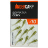 UnderCarp Rovnátka Červ Zelená 10 ks UnderCarp Rovnátka Červ Zelená 10 ks