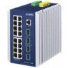 Planet IGS-6325-16T4X priemyselný L3 switch, 16x1Gb, 4x10Gb SFP+, -40~75°C, dual 9-48VDC, IP30, fanless Planet IGS-6325-16T4X priemyselný L3 switch, 16x1Gb, 4x10Gb SFP+, -40~75°C, dual 9-48VDC, IP30, fanless