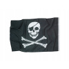 Pirátska vlajka čierna 92 x 60 cm Pirátska vlajka čierna 92 x 60 cm