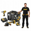 Sada elektrického náradia DeWalt 18V 3x5Ah: vŕtačka/skrutkovač, uťahovák, uhlová brúska Sada elektrického náradia DeWalt 18V 3x5Ah: vŕtačka/skrutkovač, uťahovák, uhlová brúska