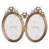 Clayre & Eef Zlatý antik dvojitý fotorámik zdobený mašľami - 21*2*16 cm / 9*13 cm (2) - Clayre & Eef Clayre & Eef Zlatý antik dvojitý fotorámik zdobený mašľami - 21*2*16 cm / 9*13 cm (2) - Clayre & Eef