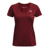 Dámske tričká Under Armour Women's Tech Twist V-Neck - chestnut red/radio red - Červený (XS) Dámske tričká Under Armour Women's Tech Twist V-Neck - chestnut red/radio red - Červený (XS)