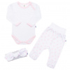 3-dielna bavlnená dojčenská súprava New Baby Lili 3-dielna bavlnená dojčenská súprava New Baby Lili