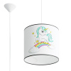 Sollux Lighting Detské závesné svietidlo Unicorn, 1x plastové tienidlo so vzorom, (fi 30cm) Sollux Lighting Detské závesné svietidlo Unicorn, 1x plastové tienidlo so vzorom, (fi 30cm)