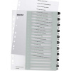 Leitz Děliče PP Leitz Wow A4 Maxi A4 1-20 (pro tisk) černobíle - Leitz Děliče PP Leitz Wow A4 Maxi A4 1-20 (pro tisk) černobíle -