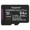 Pamäťová karta Kingston Canvas Select Plus MicroSDXC 64GB UHS-I U1 (R100/W30) (SDCS3/64GBSP) čierna Pamäťová karta Kingston Canvas Select Plus MicroSDXC 64GB UHS-I U1 (R100/W30) (SDCS3/64GBSP) čierna