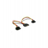 Kábel SATA napájací na 2x SATA 90 °, rozdvojka, 15cm (CC-SATAM2F-02) Kábel SATA napájací na 2x SATA 90 °, rozdvojka, 15cm (CC-SATAM2F-02)