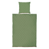 Zelené/béžové obliečky na jednolôžko z bavlneného saténu 140x200 cm Mini – Mette Ditmer Denmark Zelené/béžové obliečky na jednolôžko z bavlneného saténu 140x200 cm Mini – Mette Ditmer Denmark