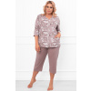 Italian Fashion Dámske 3/4 pyžamo Kimuri - bavlna Cappucino 2XL Italian Fashion Dámske 3/4 pyžamo Kimuri - bavlna Cappucino 2XL