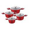 Edenberg Sada hrncov PREMIUM RED, hliníkové, 8 ks Edenberg Sada hrncov PREMIUM RED, hliníkové, 8 ks