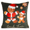 ArtFir Vianočná obliečka na vankúš GINGER 03 | zelená/červená 60 x 60 cm ArtFir Vianočná obliečka na vankúš GINGER 03 | zelená/červená 60 x 60 cm