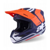 Prilba SUPERTECH S-M7 CORE, ALPINESTARS (oranžová/modrá/biela/matná) 2026 XS Prilba SUPERTECH S-M7 CORE, ALPINESTARS (oranžová/modrá/biela/matná) 2026 XS