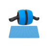Springos Posilňovacie koliesko AB ROLLER modré + podložka Springos Posilňovacie koliesko AB ROLLER modré + podložka