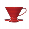 Plastový dripper Hario V60-01 červený (červený) Plastový dripper Hario V60-01 červený (červený)