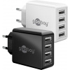 Nabíjačka USB 230V 4port, 4xUSB A, 3A, 30W, čierna Nabíjačka USB 230V 4port, 4xUSB A, 3A, 30W, čierna