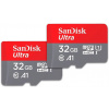 SanDisk MicroSDHC karta 32GB Ultra (R:120/W:120 MB/s, UHS-I, C10), 2-Pack SDSQUA4-032G-GN6MT SanDisk MicroSDHC karta 32GB Ultra (R:120/W:120 MB/s, UHS-I, C10), 2-Pack SDSQUA4-032G-GN6MT